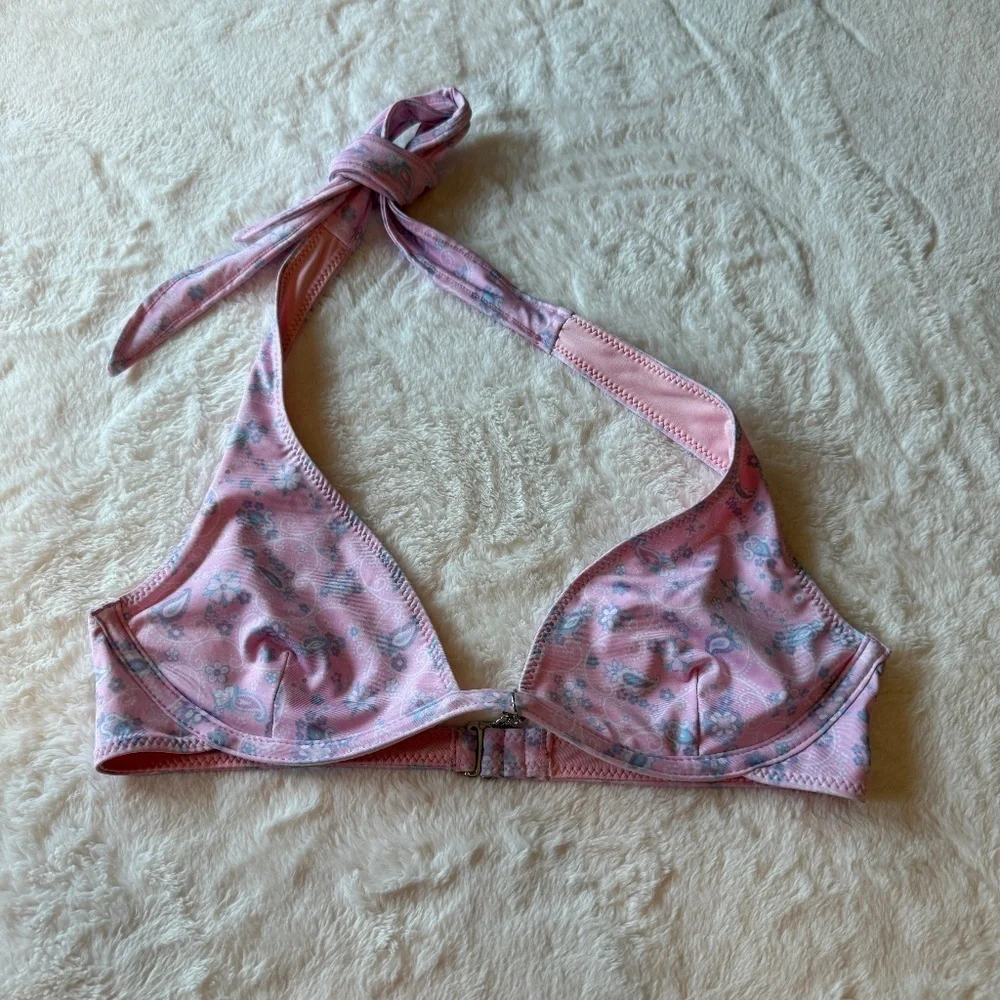 New! Frankies Bikinis Victorias Secret Estella Paisley Bikini Top 45528